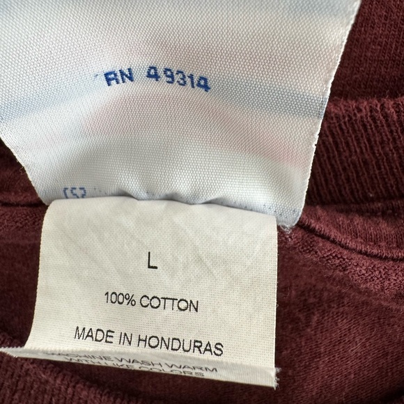 Champion Vintage Boston College Maroon Gold Long Sleeve Tee Shirt Size Large - Picture 7 of 9